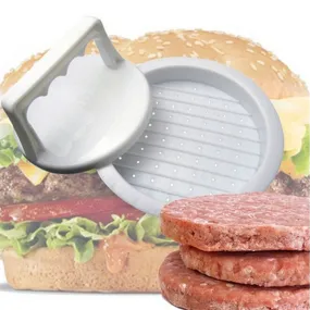 1 Set Round Shape Hamburger Press Food-Grade Plastic Hamburger Meat Beef Grill Burger Press Patty Ma