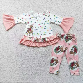 6 A1-19 girl deer colorful dot winter set-promotion 2023.9.25