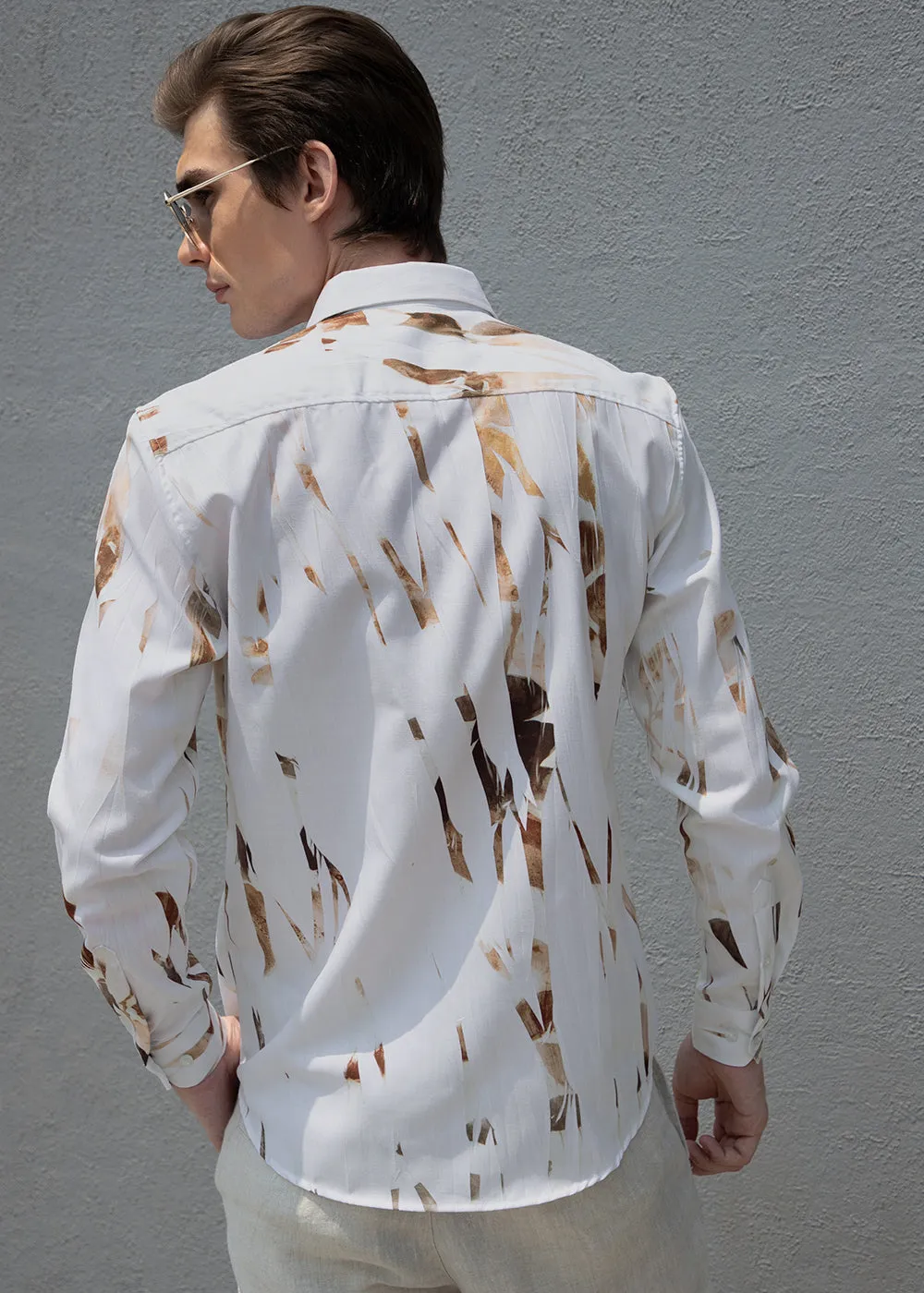 Abstract Brown Shirt