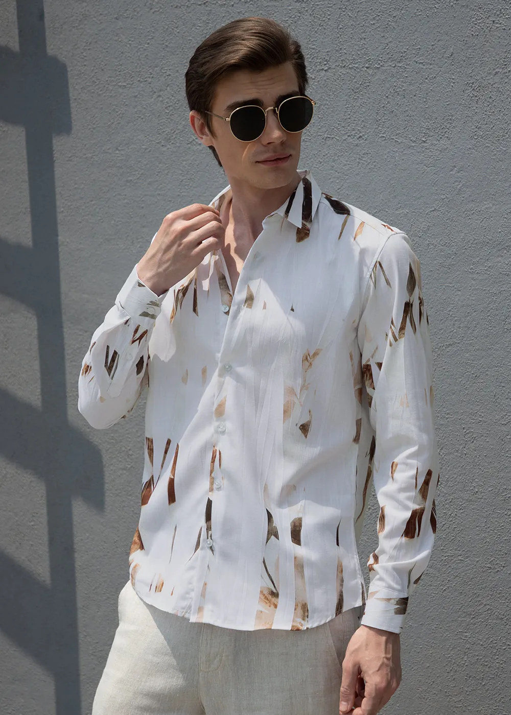 Abstract Brown Shirt