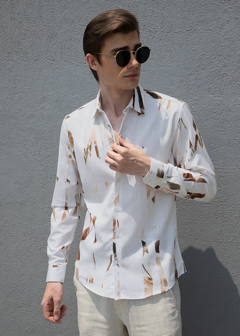 Abstract Brown Shirt