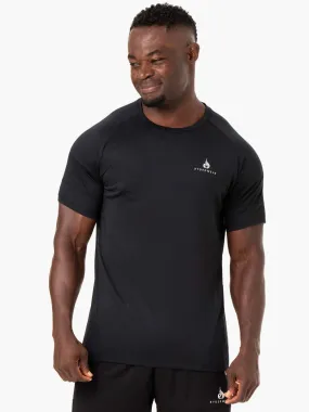 Action Mesh T-Shirt - Black