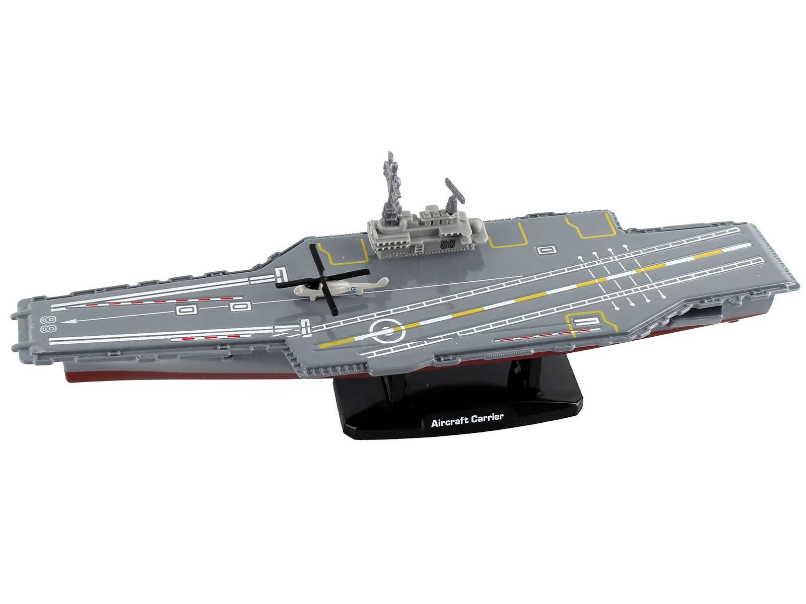 Aircraft Carrier with 5 piece Aircraft Set Battle Zone Series Diecast Model by Motormax