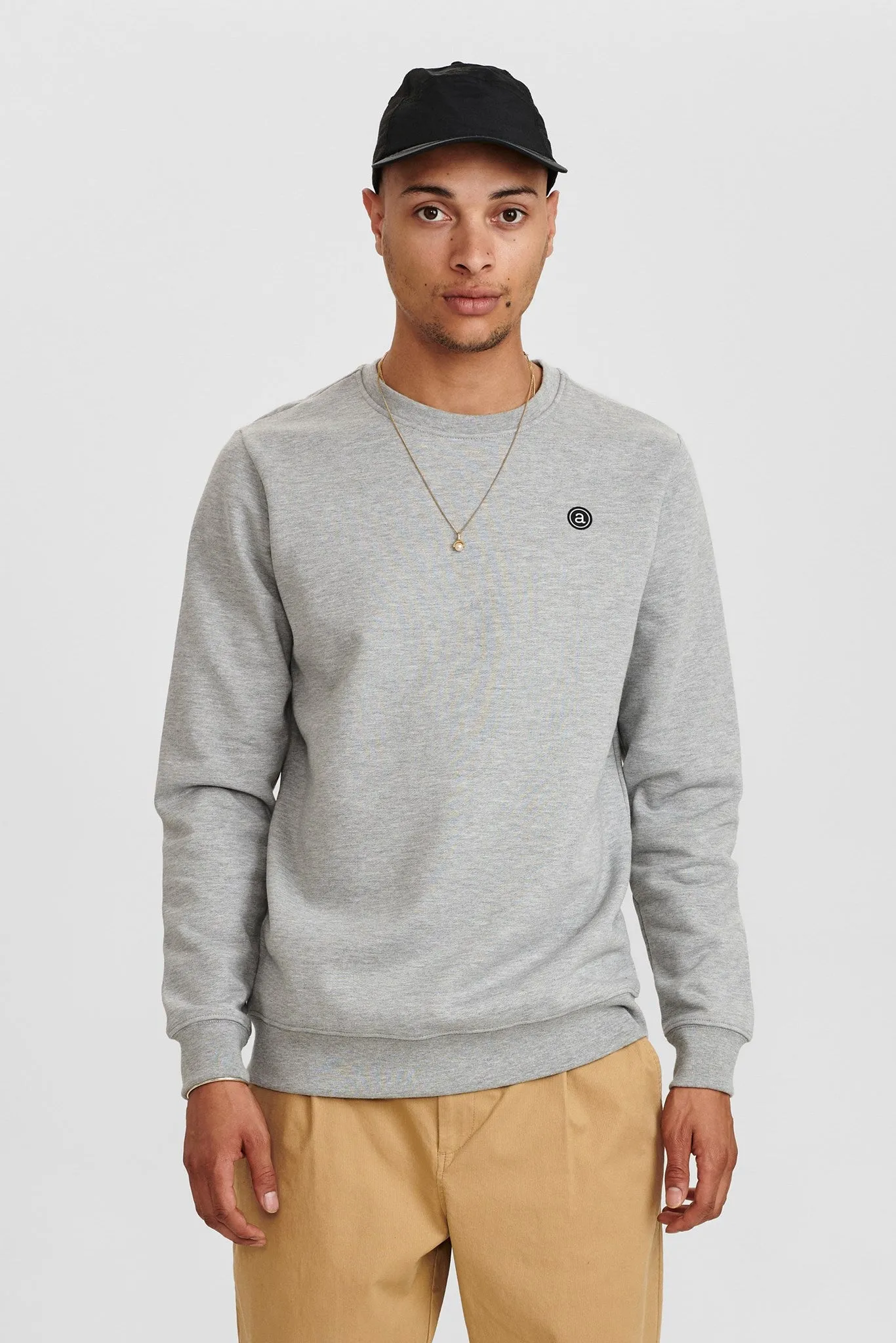 AKALLEN NOOS CREWNECK - Light grey mel