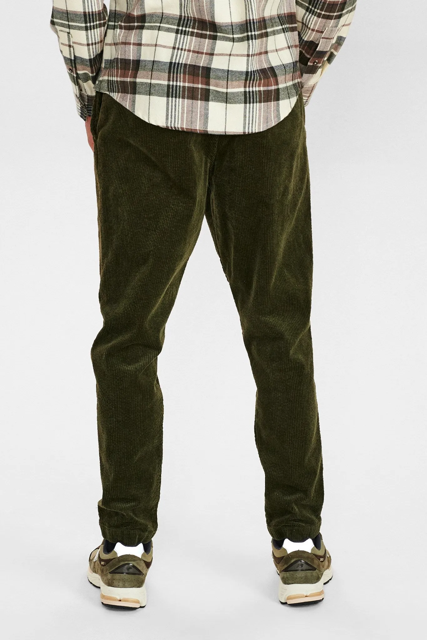 AKJAMES CORDUROY PANTS - Forest night