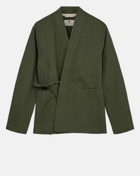 AKJESPER KIMONO OVERSHIRT - Olivine