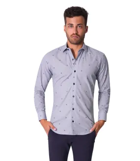 Bertigo Shirt | Noah-92 Navy Small Compass