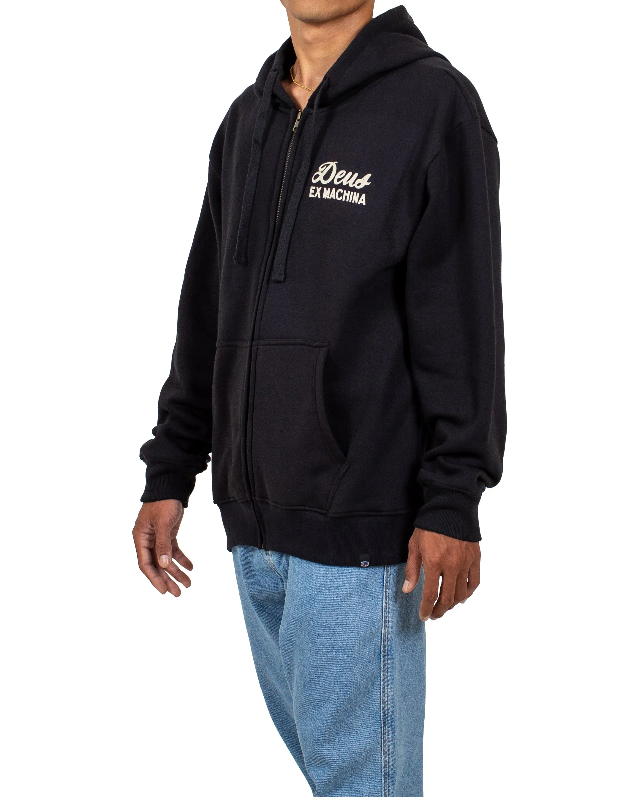 CANGGU ZIP HOODIE - BLACK