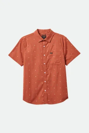 Charter Print S/S Woven Shirt - Terracotta Pyramid