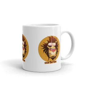 Coffee Cup / Lion Printed Cup / Big Mug For Childeren / Save The Lion