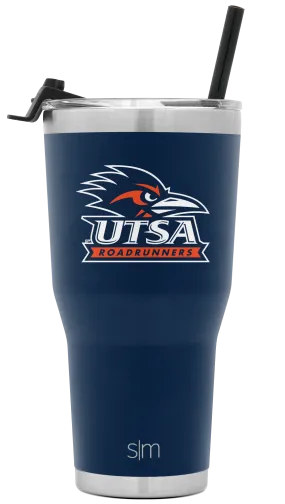 Collegiate Cruiser Tumbler with Flip Lid and Straw