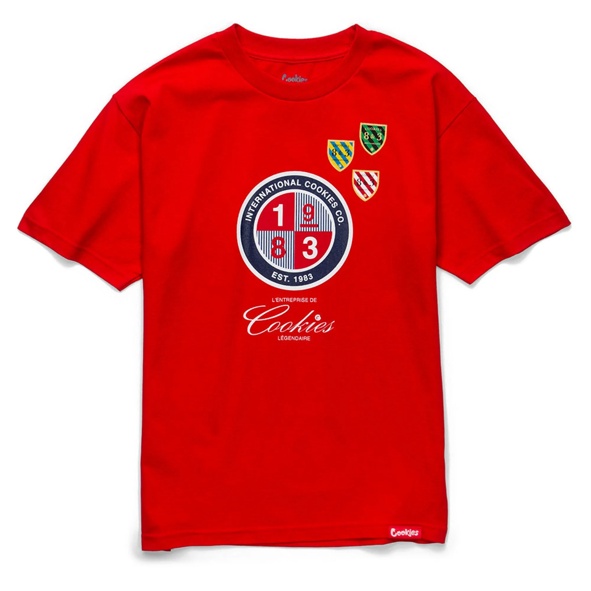 Cookies SF Men Corsica Logo SS T-Shirt (Red Navy)