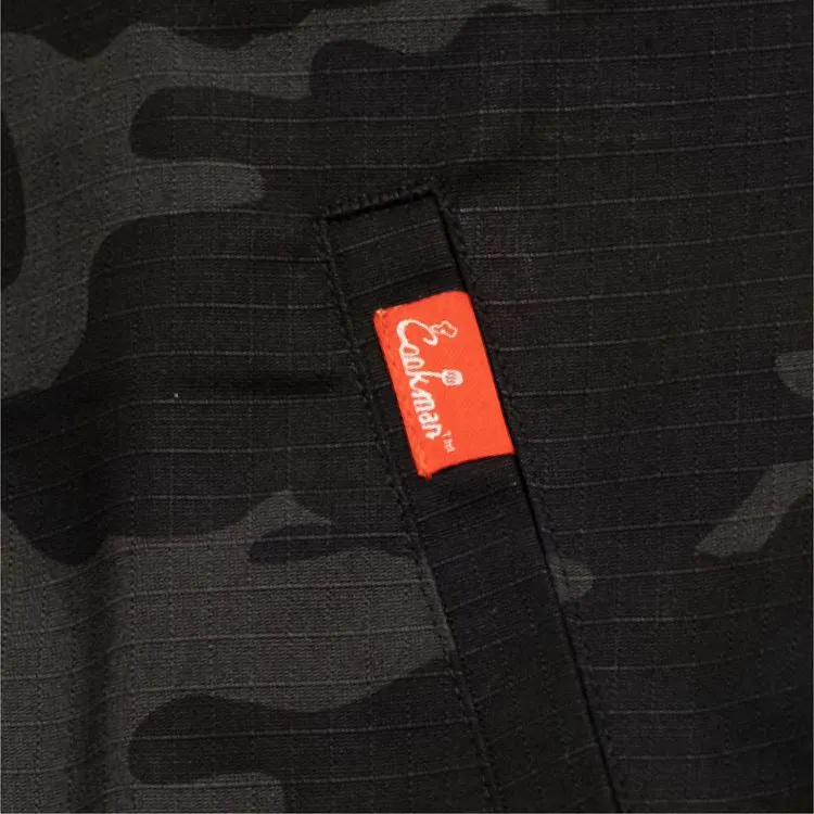 Cookman Delivery Jacket - Ripstop : Woodland Camo Black