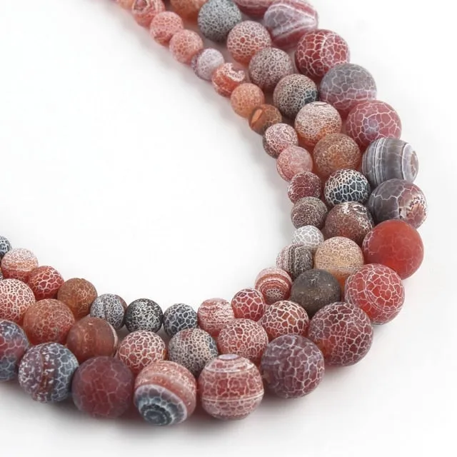 Dragon Vein Agate Bead Strands