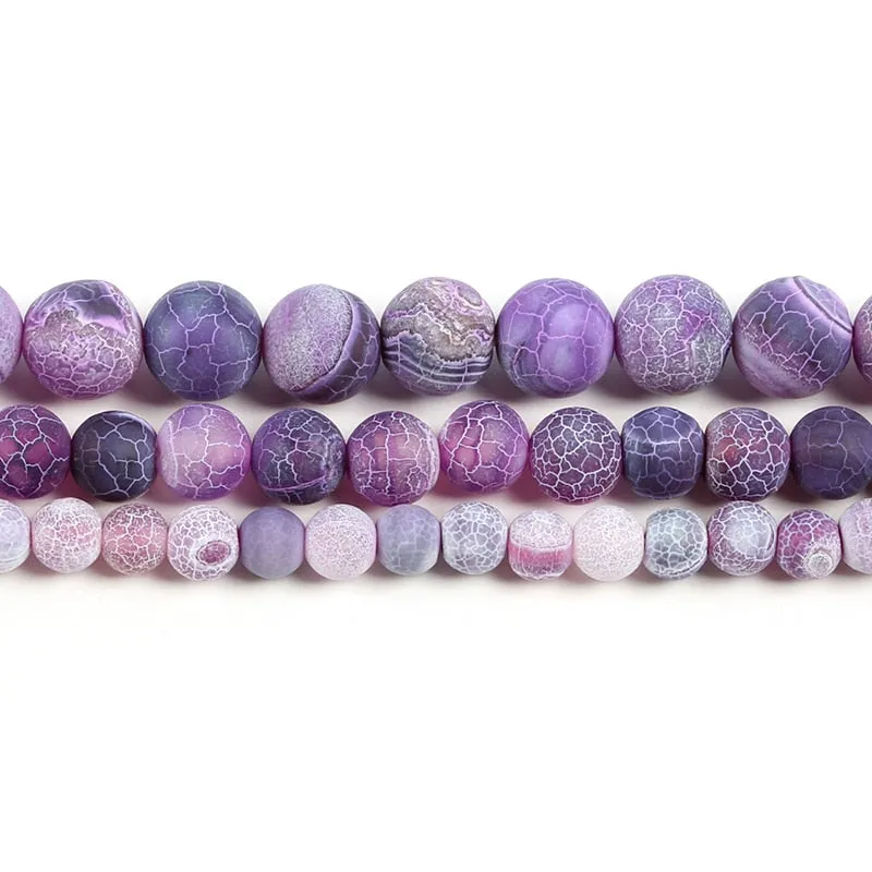 Dragon Vein Agate Bead Strands