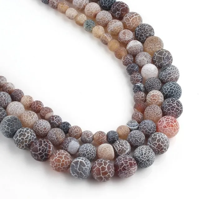 Dragon Vein Agate Bead Strands