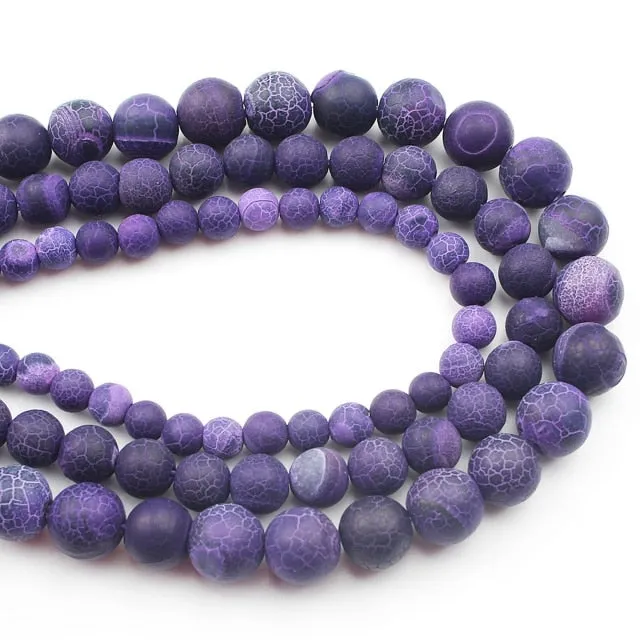 Dragon Vein Agate Bead Strands