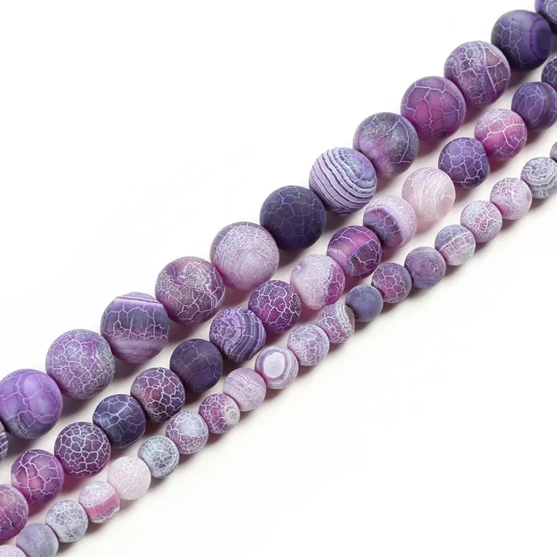 Dragon Vein Agate Bead Strands