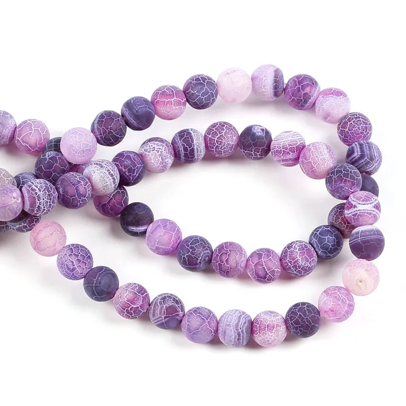 Dragon Vein Agate Bead Strands