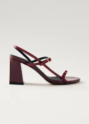 Elyn Onix Burgundy Leather Sandals