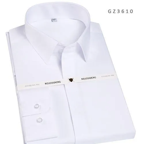 French Square Collar Men Dress Shirt