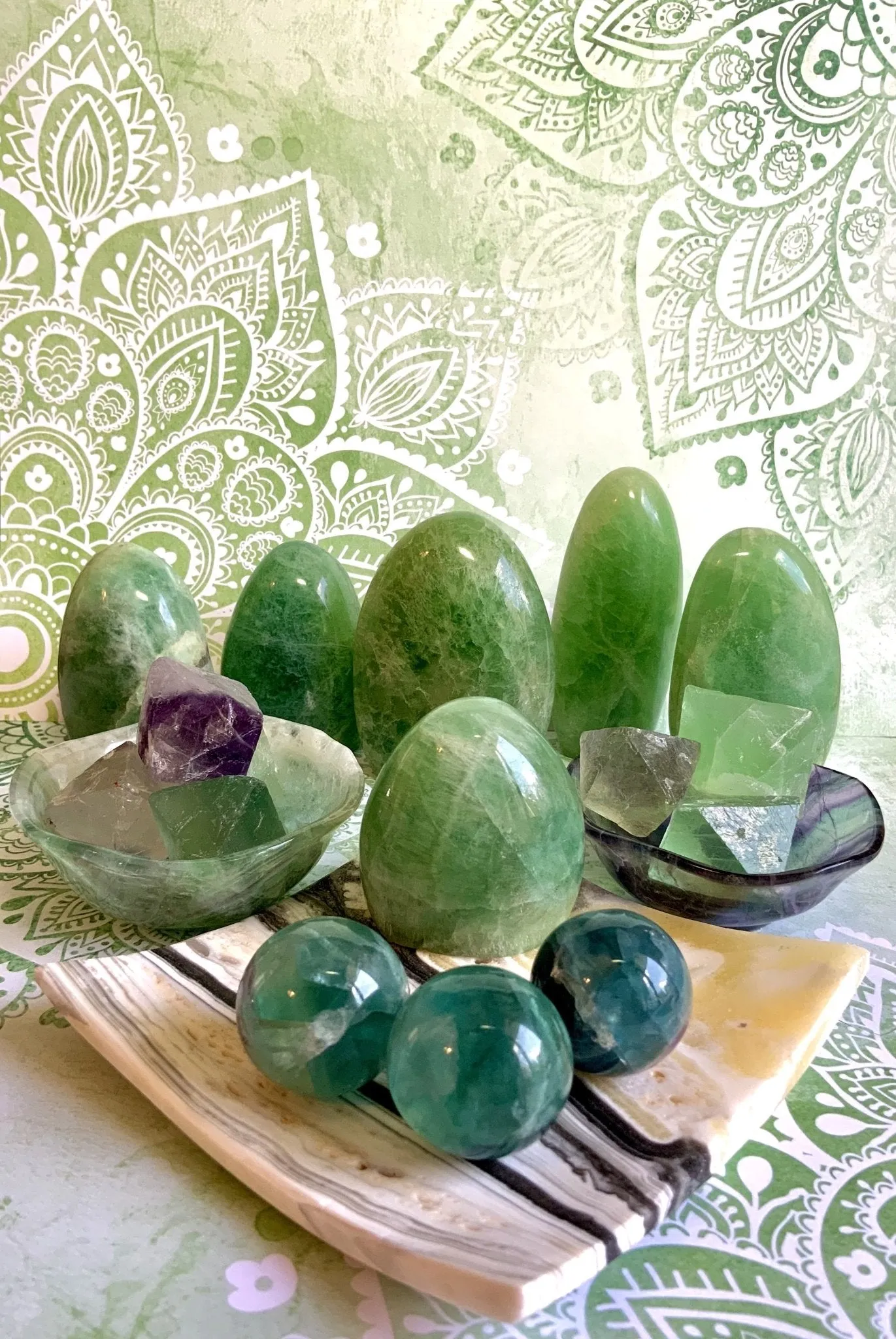 Jade - Green Fluorite Stone