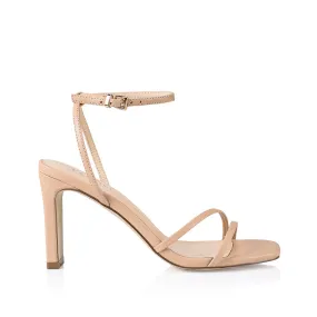 Kimmy Slim Strappy Heels - Nude Smooth