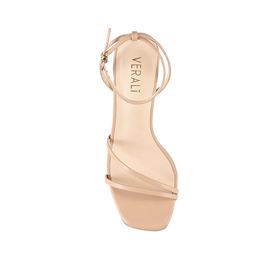 Kimmy Slim Strappy Heels - Nude Smooth