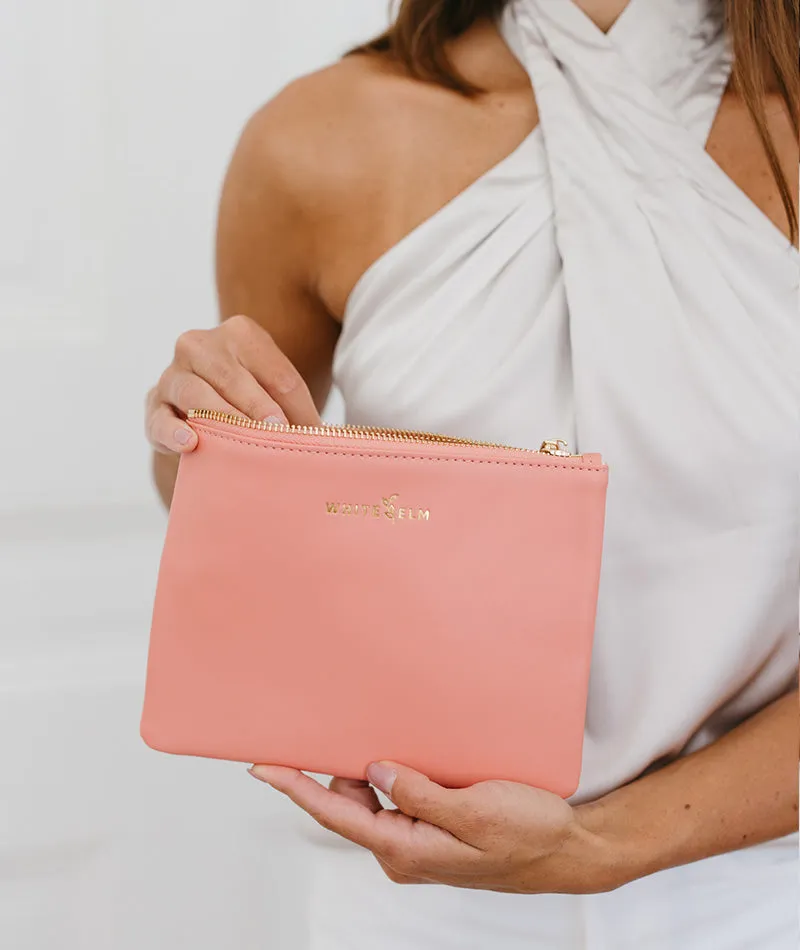 Maia Cosmetic Bag - Coral