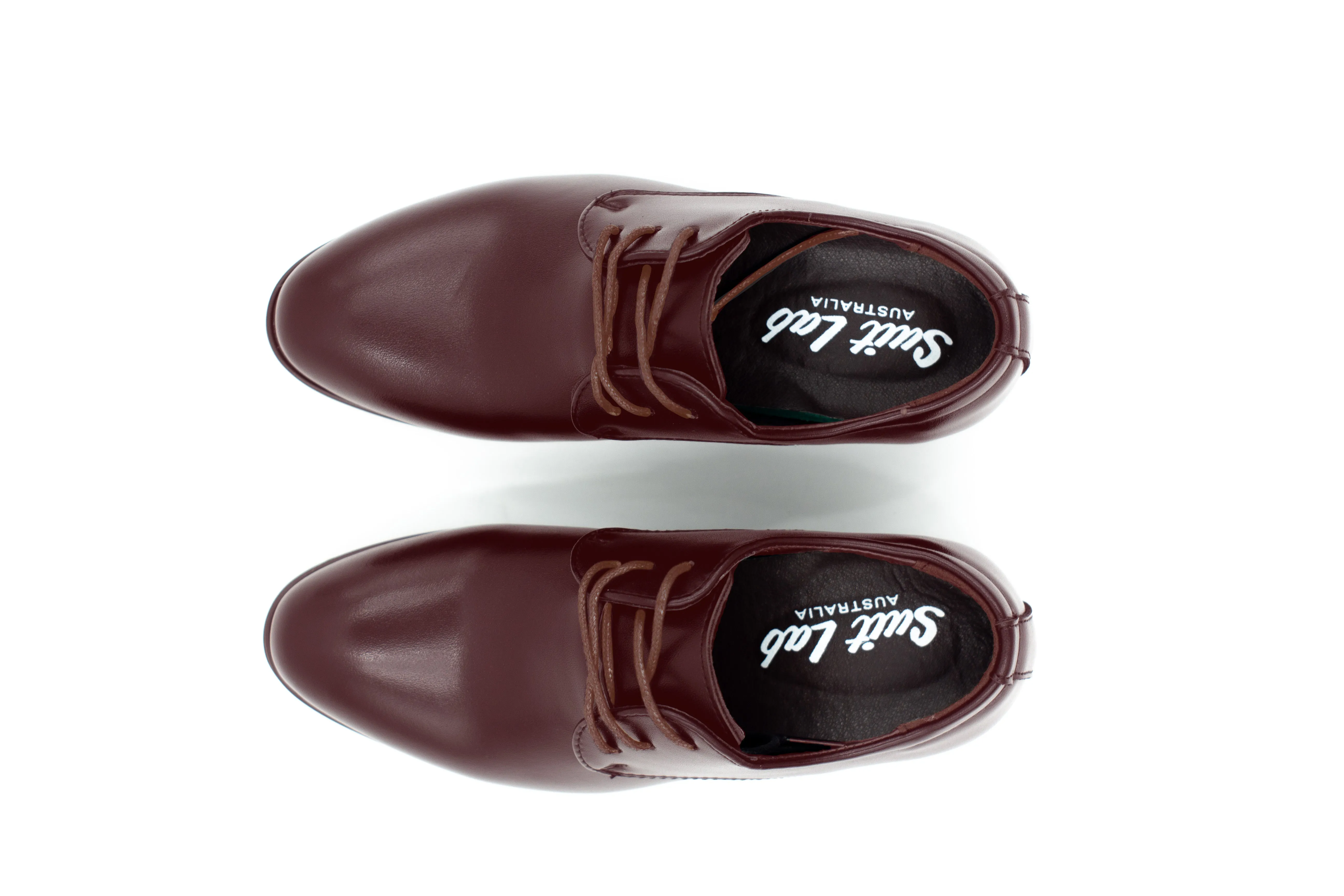 Mens London Derby Shoes - Brown