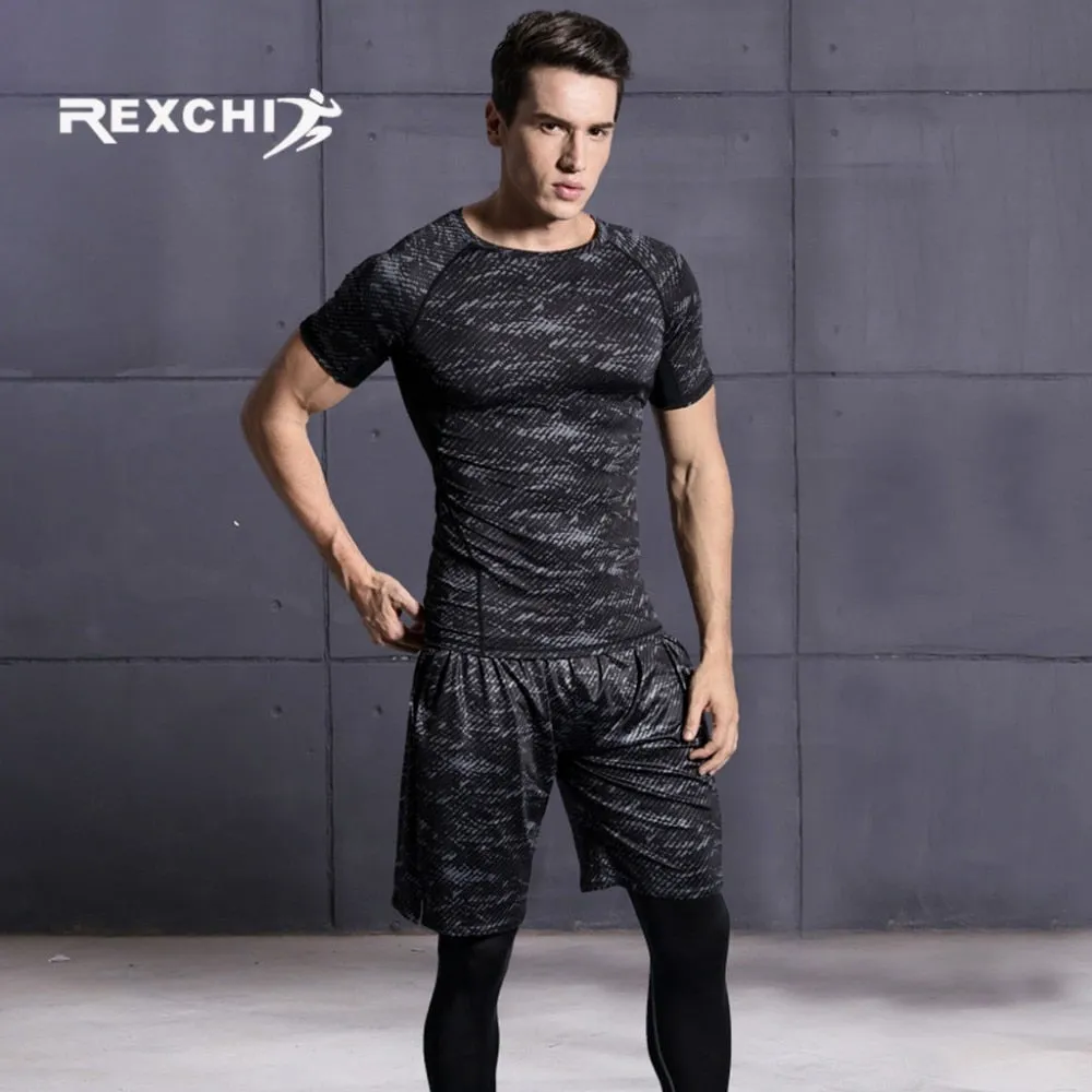 Men's Tracksuit Sports Suit Gym Fitness Compression Clothes