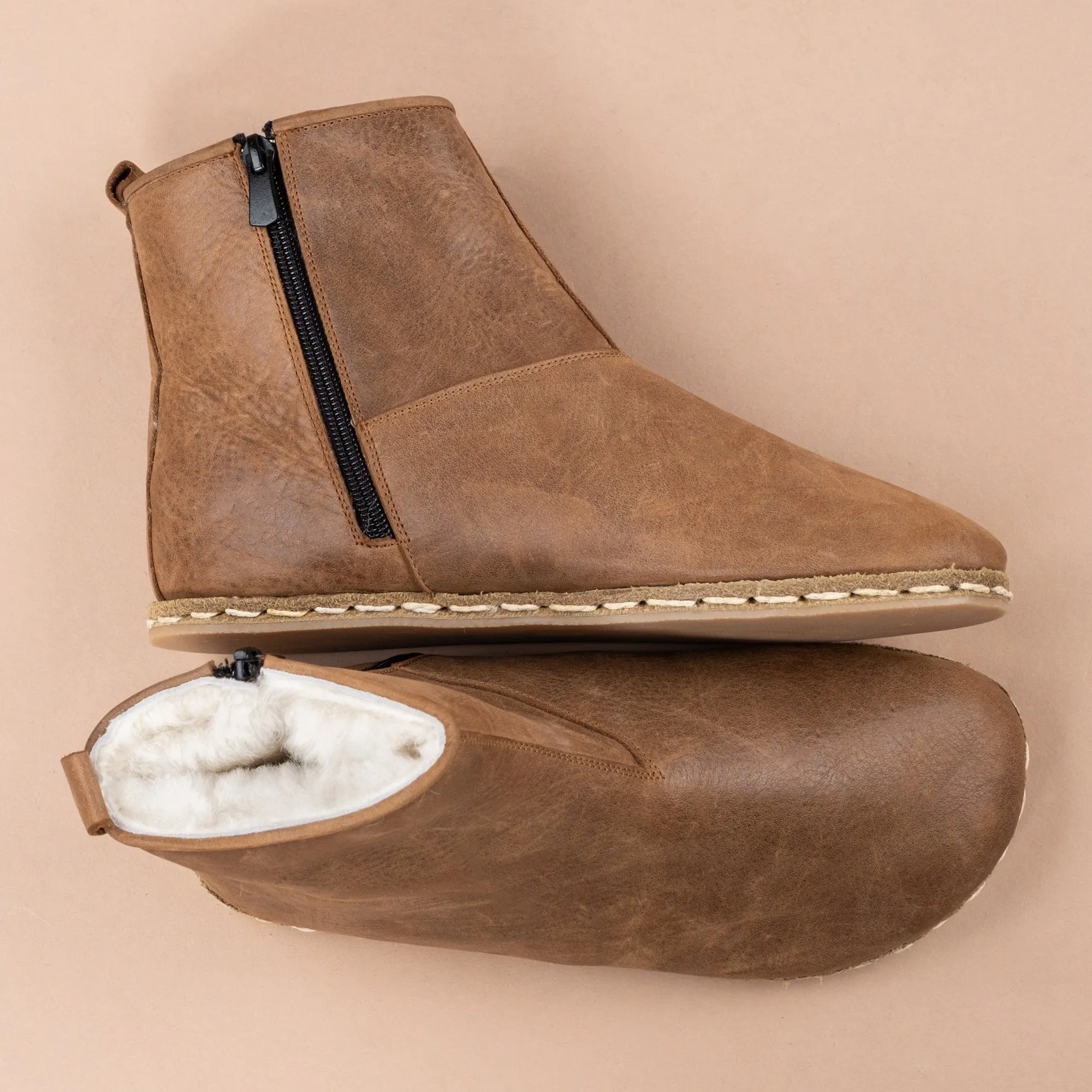 Men's Zaragoza Barefoot Boots with Fur