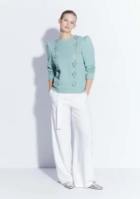 Openwork sweatshirt - Green