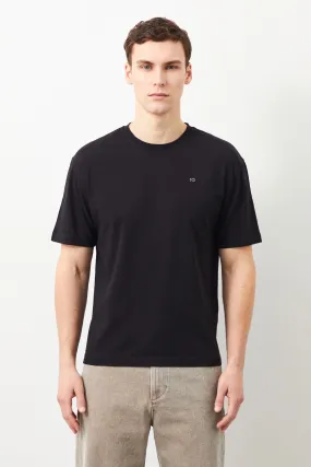 Perus Regular Fit Black Men's T-shirt