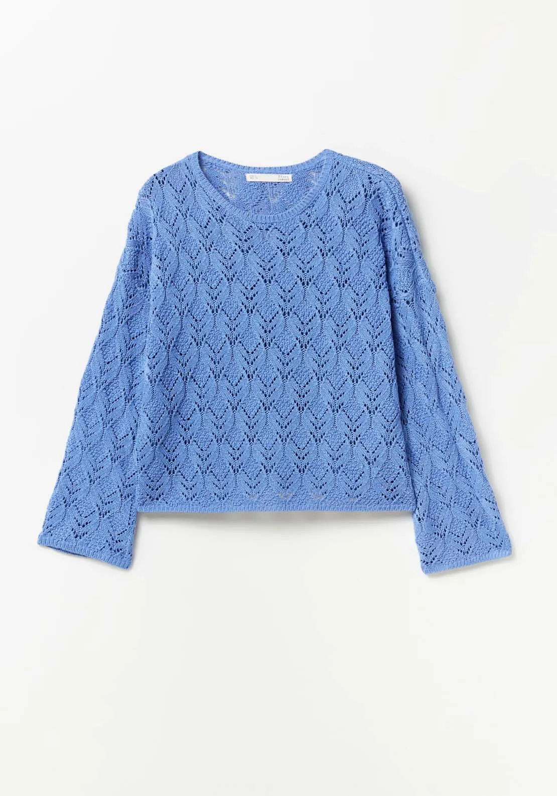 Round-neck sweater - Blue