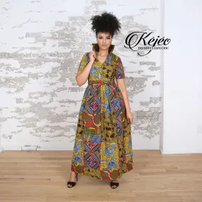 SANSSAN African Print Dress