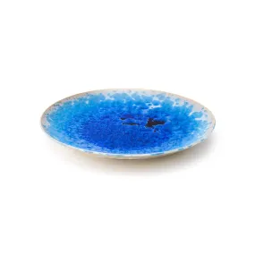 Simon Pearce Crystalline Cobalt Platter