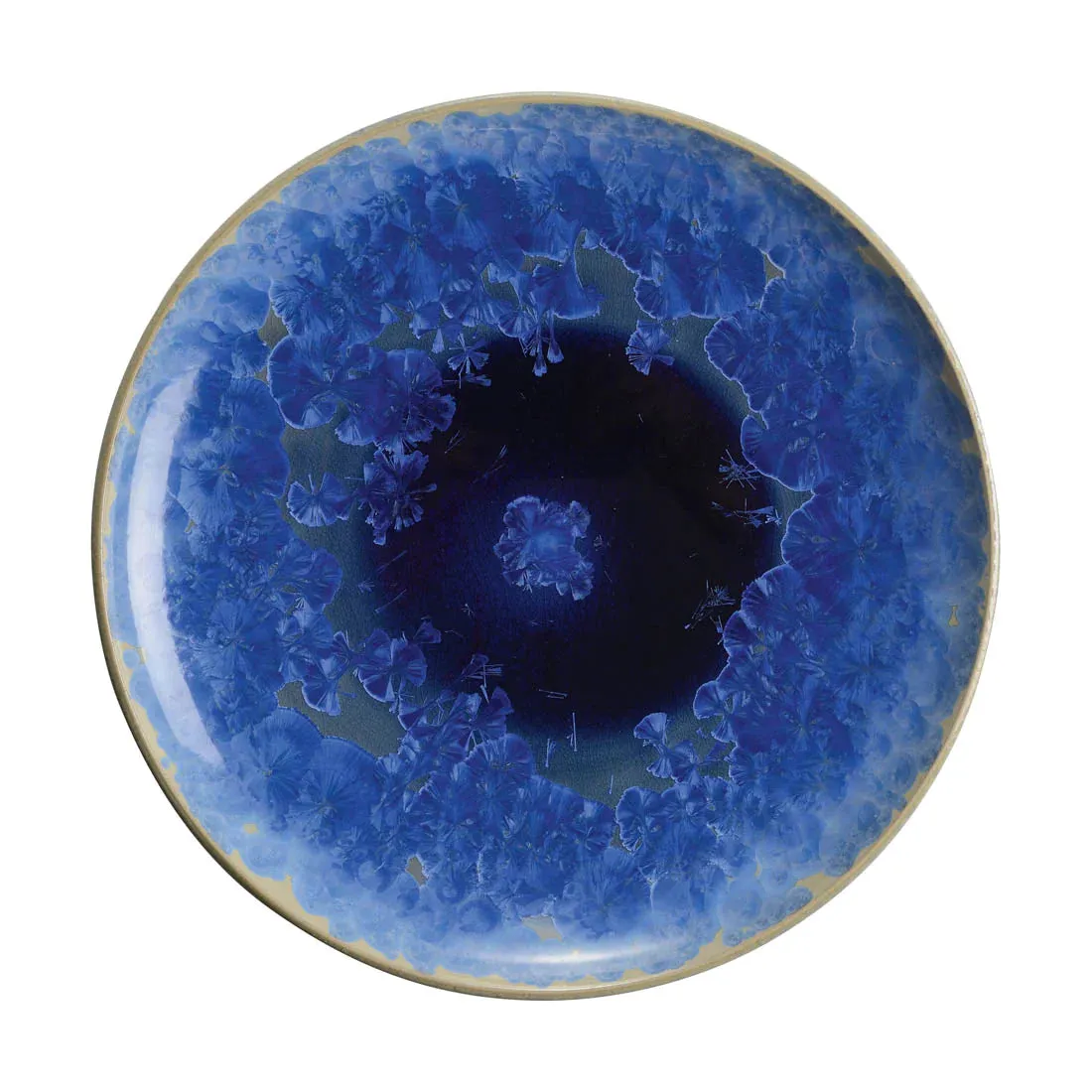 Simon Pearce Crystalline Cobalt Platter