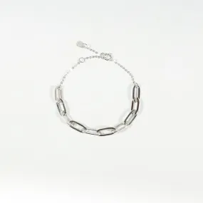 Small Paperclip & Chain Bracelet