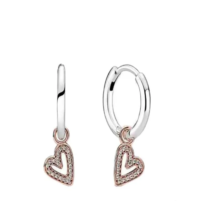 Sterling Silver Charms Sparkling Earring