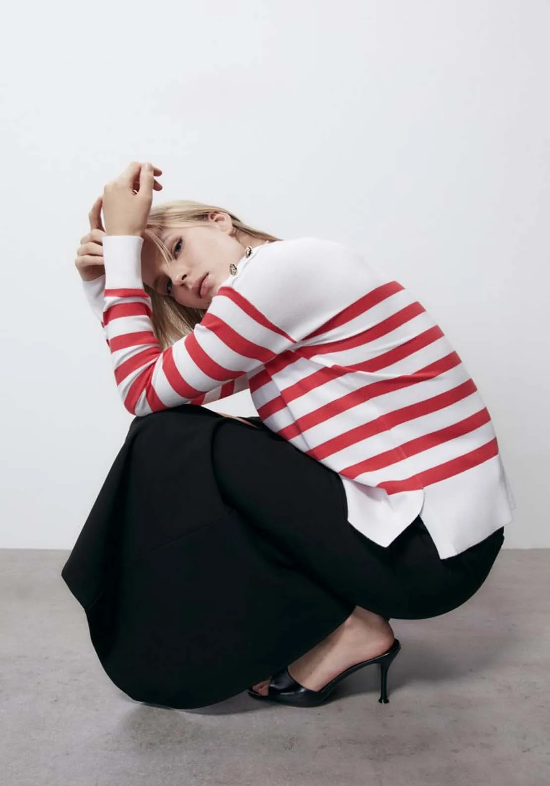 Striped Viscose Jumper