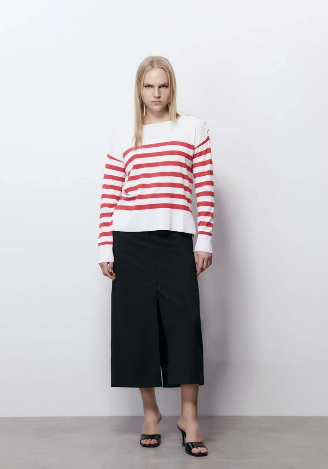 Striped Viscose Jumper