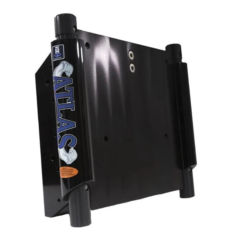 T-H Marine ATLAS 4 Set Back Hydraulic Jack Plate - Gloss Black Anodized [AHJ-4V-B-DP]