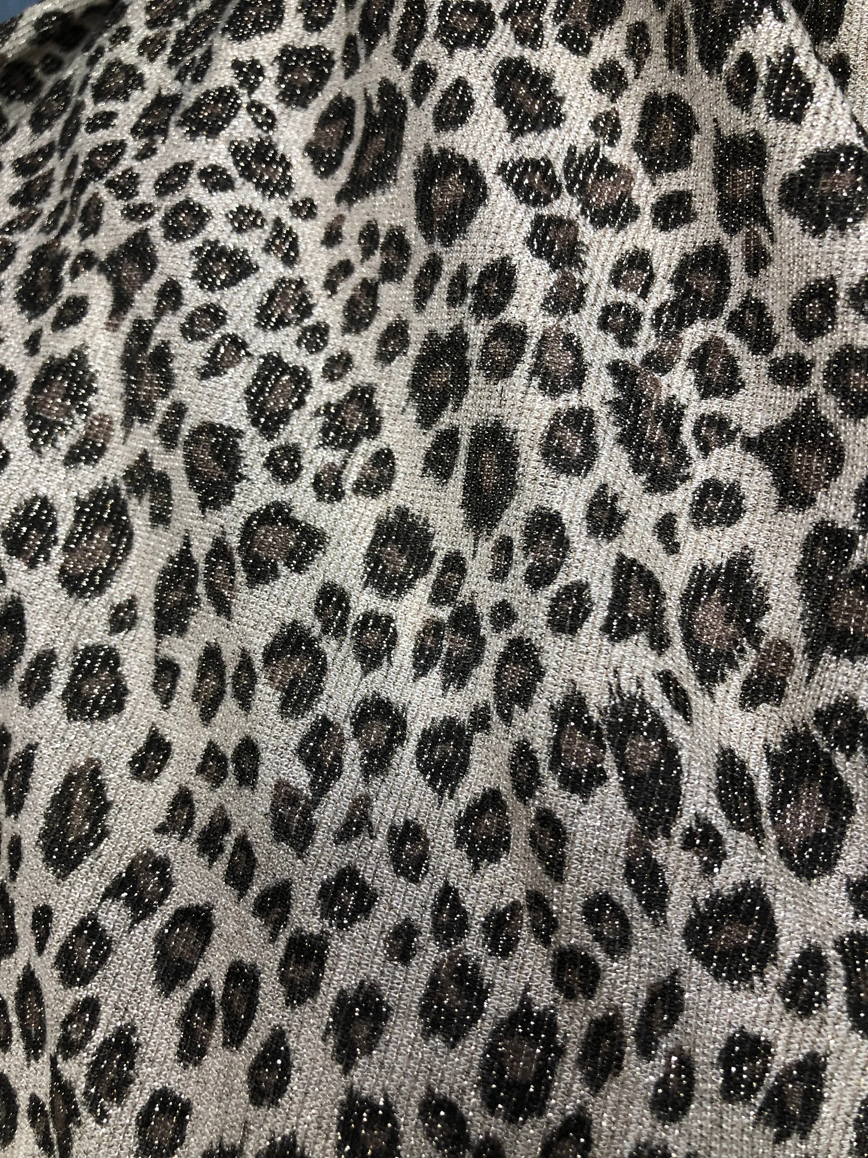 Zazzy Animal Print Sparkling Scarf