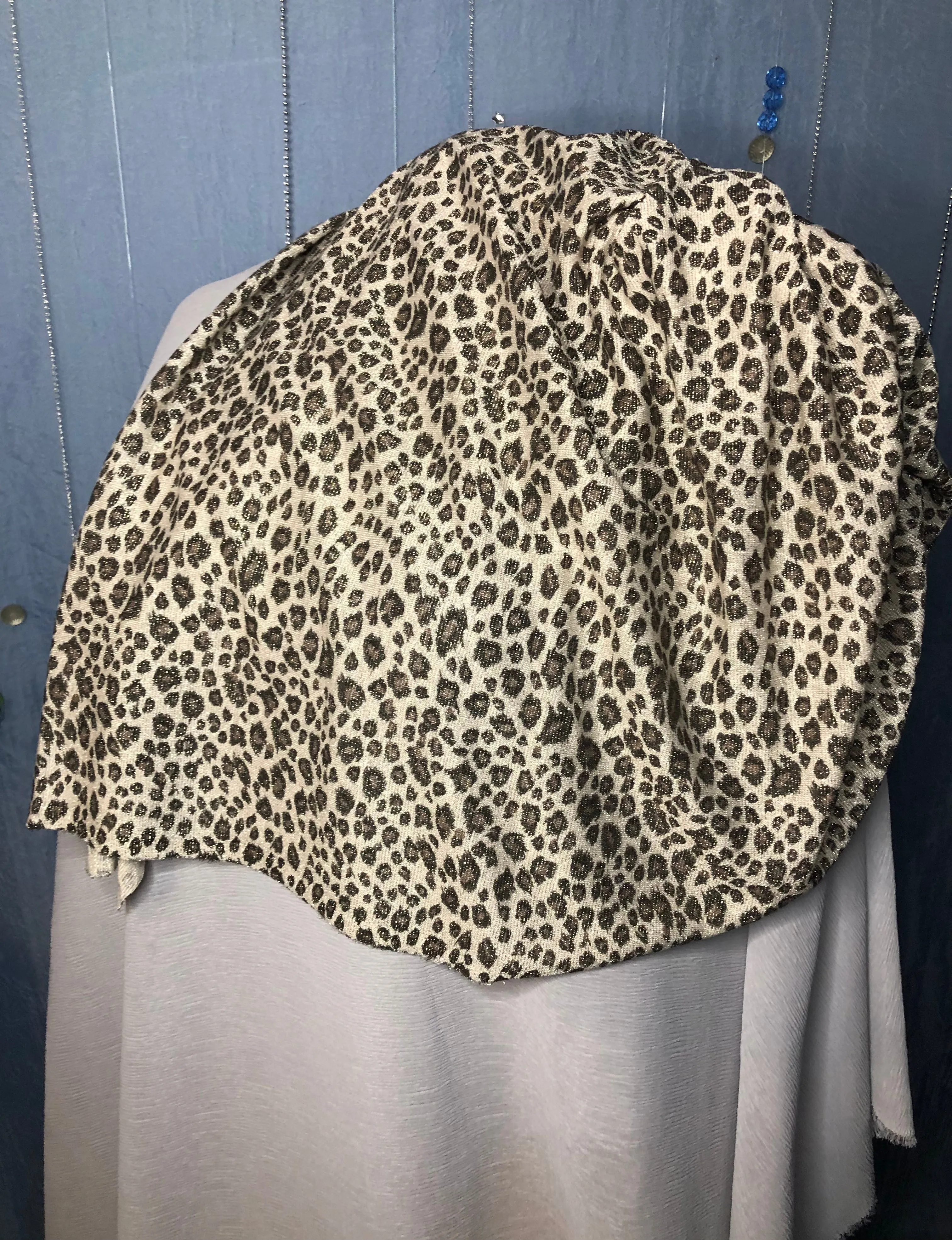 Zazzy Animal Print Sparkling Scarf