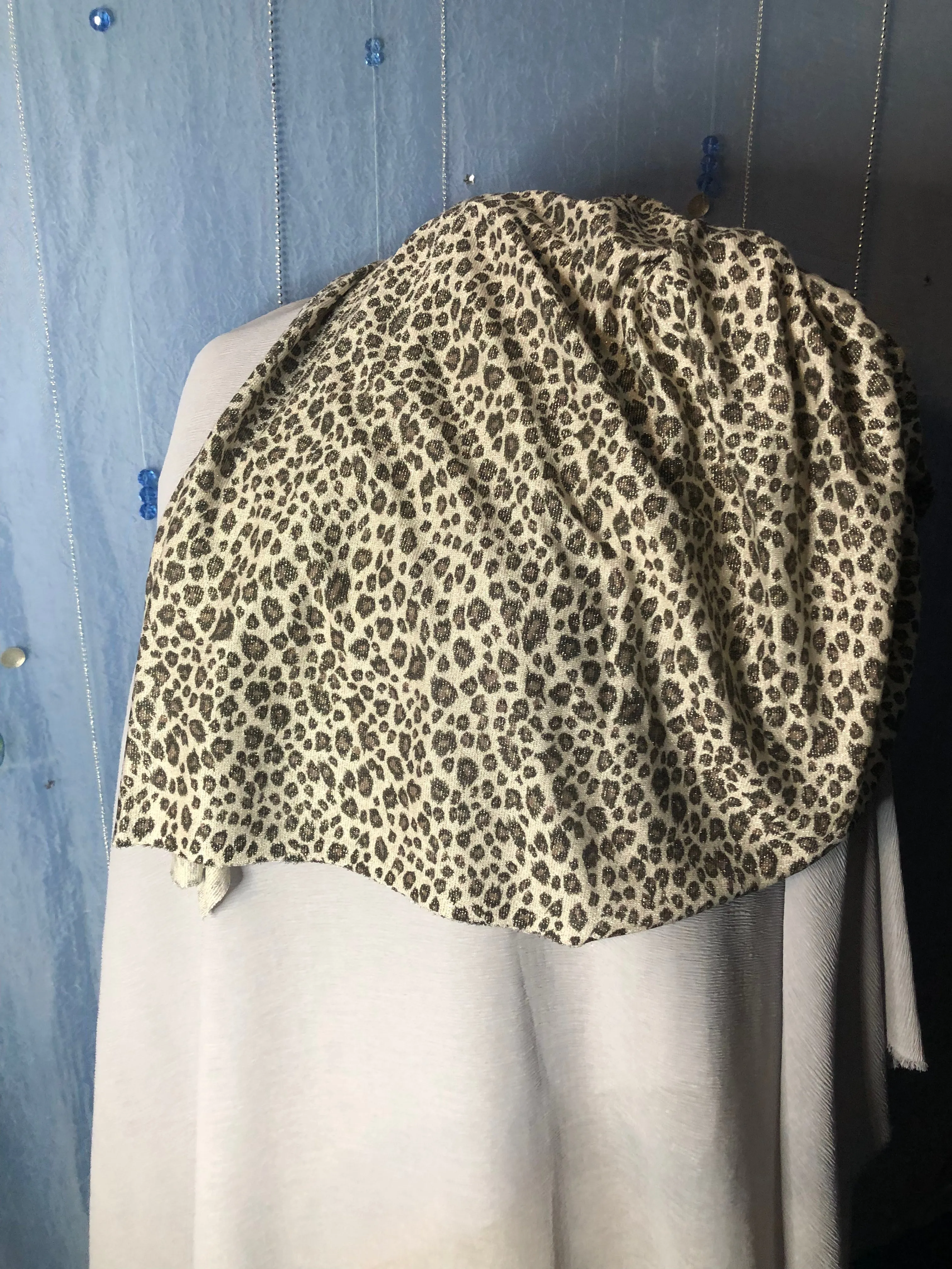 Zazzy Animal Print Sparkling Scarf