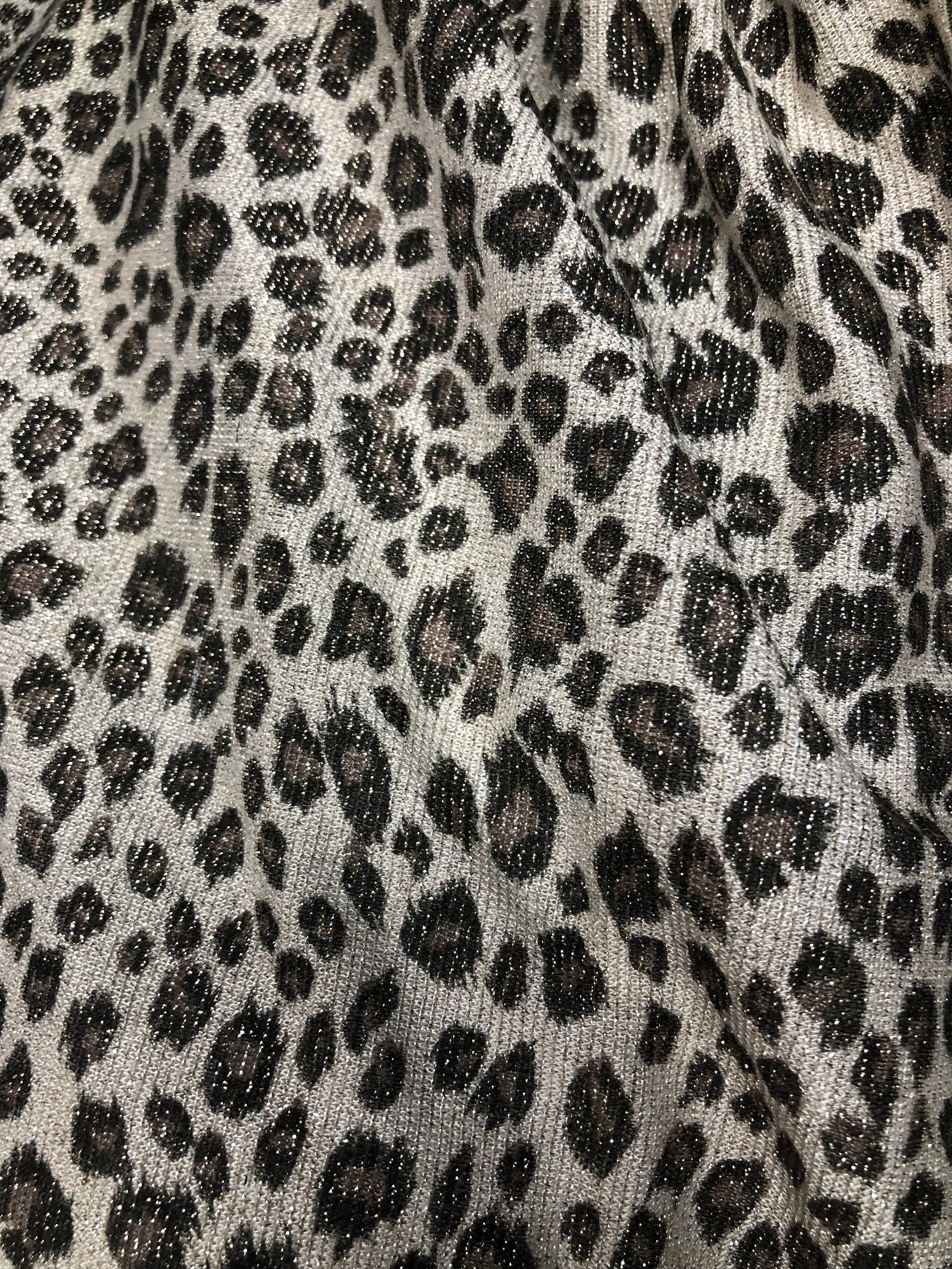 Zazzy Animal Print Sparkling Scarf